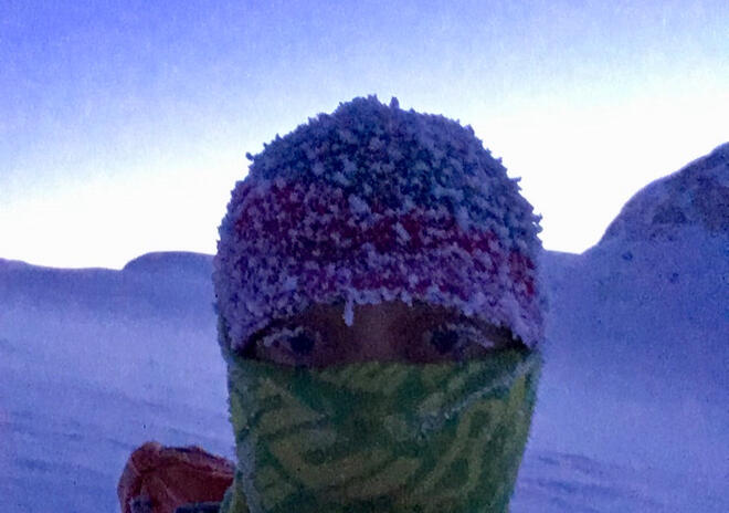 A very cold day